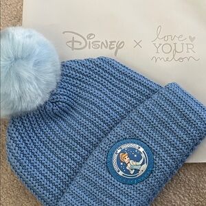 Love Your Melon Kids Disney Beanie with Blue Pom-Pom